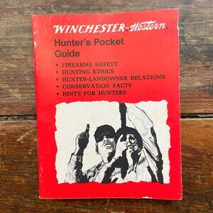 1970s WINCHESTER WESTERN Hunter's Pocket Guide Book Firearm Safety Conservation